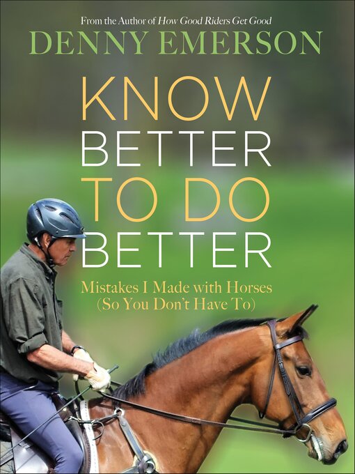 Cover image for Know Better to Do Better
